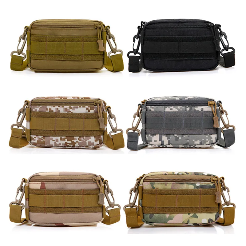 

600D Nylon Outdoor Traveling Gear Molle Pouch Military Tool Drop Bag Tactical Vest Sundries Camera Magazine Storage Bag