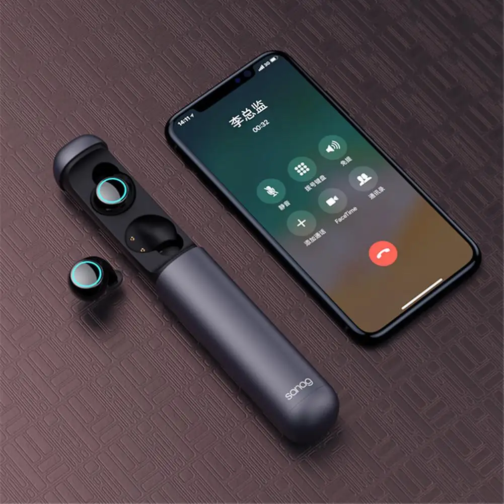 Мини TWS Bluetooth 5 гарнитура Sanag J1 с аккумулятором зарядное устройство мини Капсула Новая гарнитура с шумоподавителем Прямая поставка 9,27