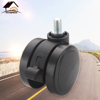 

5Pcs 60mm Myhomera Office Chair Wheel Mute Caster 2.4" Replacement Swivel Rollers 360 Degree Universal Strong Wheels Hardware