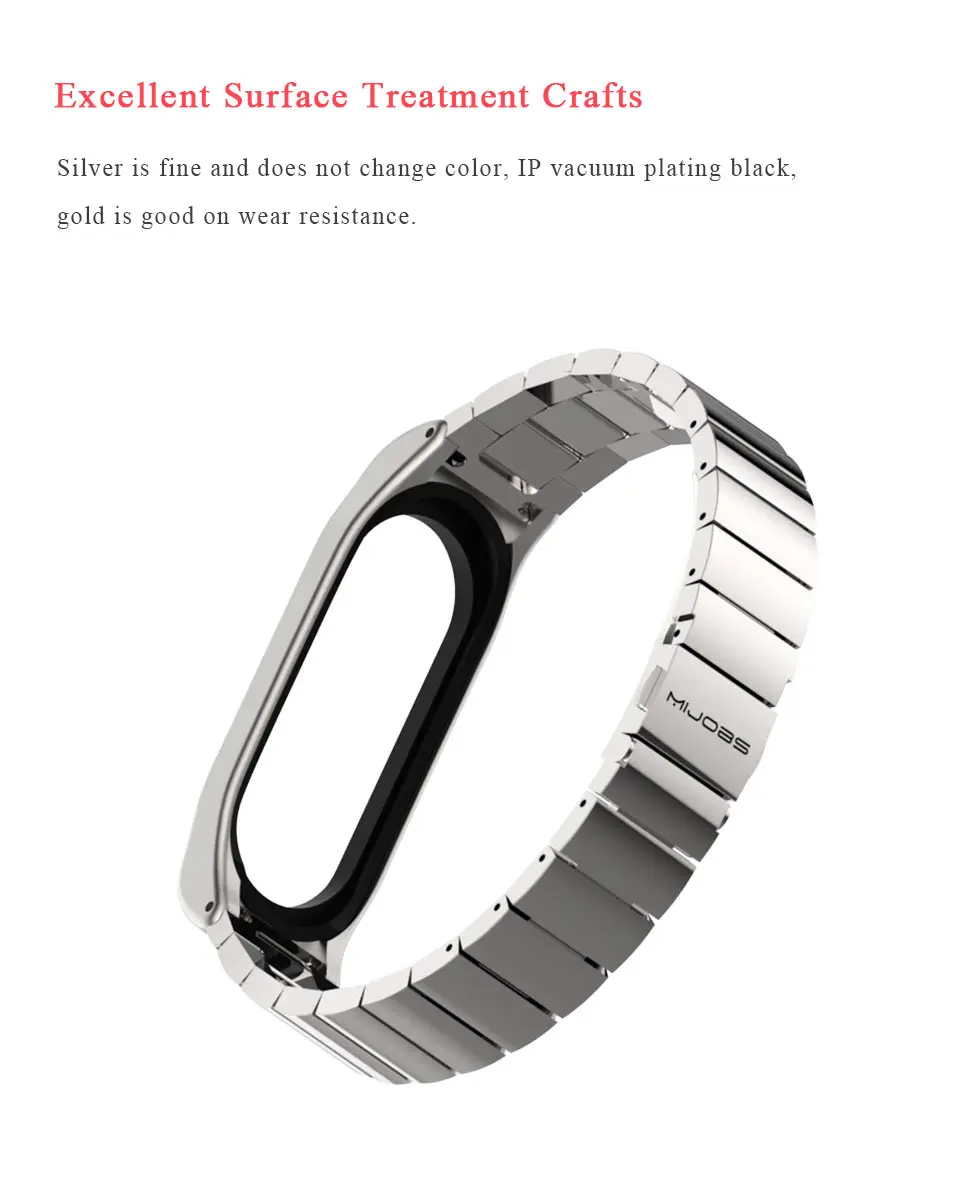 Браслет для mi Band 4, ремешок для Xiaomi mi Band 4, металлический браслет на запястье из нержавеющей стали mi band 3, браслет Pulseir mi Band 3