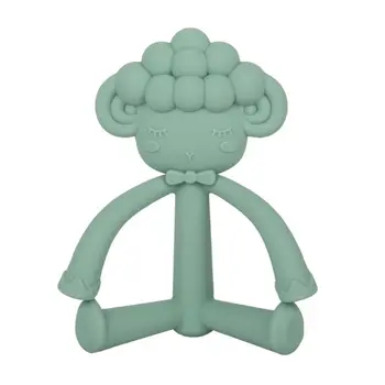 

Food Grade Silicone Sensory Chewable Toy Silicone Teether Chew Necklace For Baby
