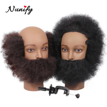 

Nunify Real Human Hair Short For Man Mannequin Head Hairdressing Dummy Head Salon Head + Hair Clamp Holder For Hair Practice