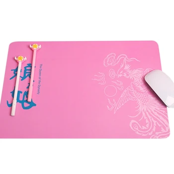 

45 x 30Cm Non-Skid Cartoon Cute Large Mouse Pad Square Gaming Mousepad Keyboard Mat Mouse Pads For Laptop Computer Rose Red