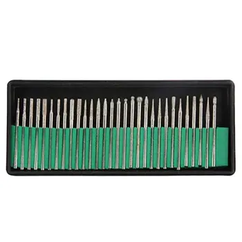 

30PCS Diamond Grinding Head Grinding Needle Set Engraving Drill Bits Practical Portable Durable Tools