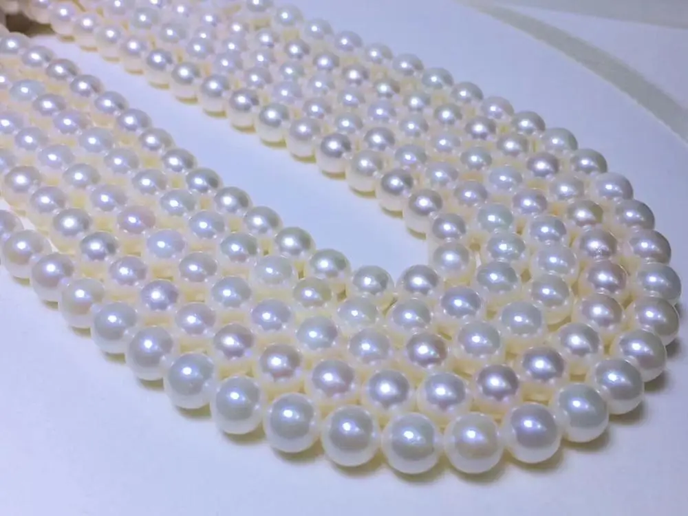 D917 Жемчужное ожерелье изысканные серьги-гвоздики с кристаллами Swarovski 6 5-7 мм