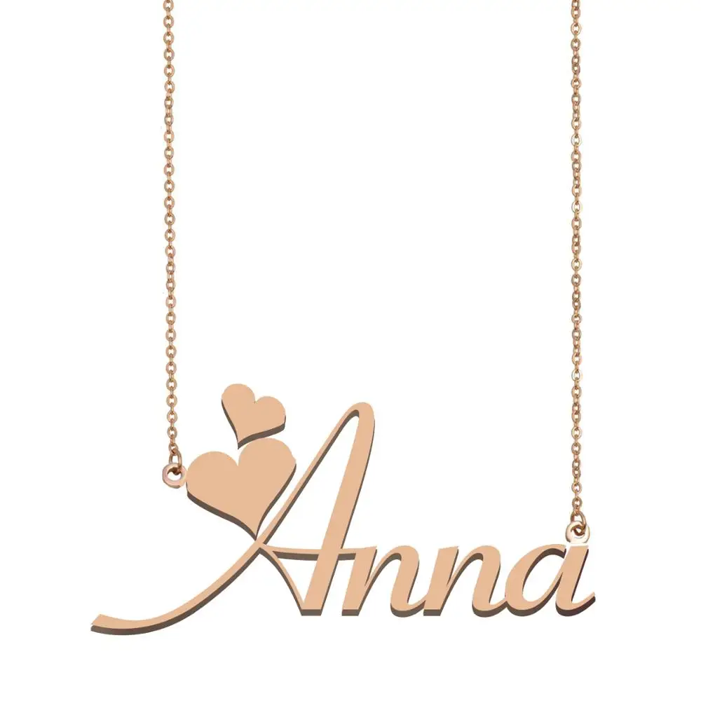 Anna Name Necklace Custom Name Necklace 