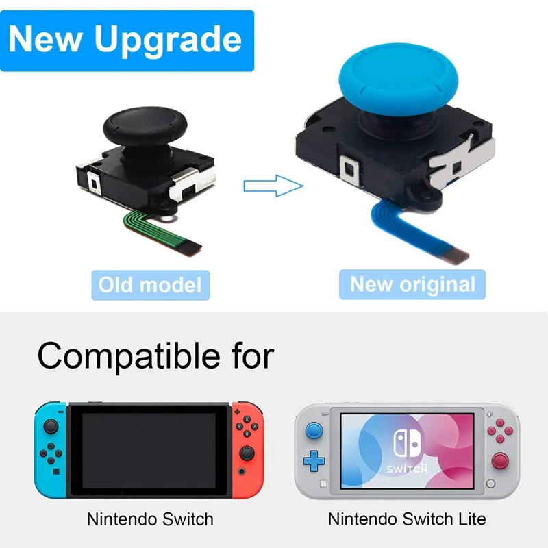 3D Аналоговый джойстик Joy-Con замена левой/правой джойстика для nintendo Switch/Switch Lite контроллер и консоль-2 пакета(Re