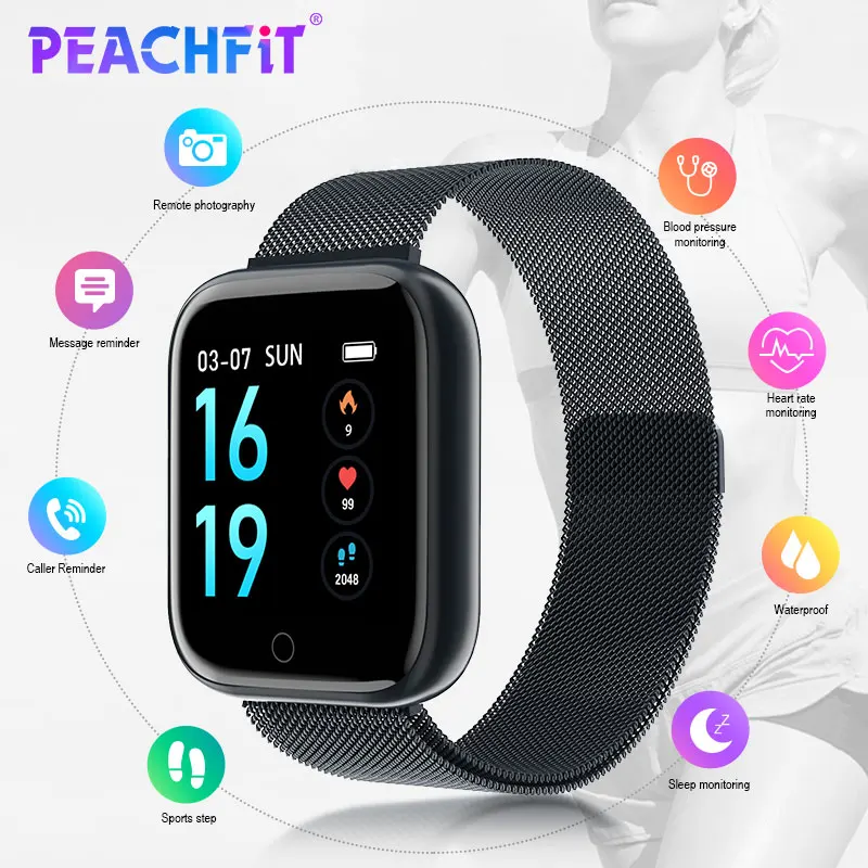Мужские и женские водонепроницаемые Смарт-часы P70 P68 Plus Bluetooth умные часы для IPhone Xiaomi монитор сердечного ритма фитнес-трекер