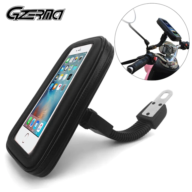 Touch Screen Motorcycle Phone Holder Bags Waterproof Phone Bag Case  Rearview Mirror Mounted Cellphone Holder For Scooter E-bike - AliExpress