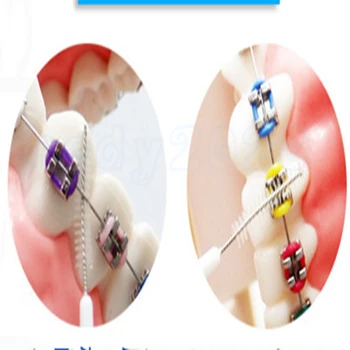 Online 100box(60pcs/box )Adults Interdental Brushes Clean Between Teeth Floss Brushes Toothpick Tooth Brush Dental Oral Care Tool