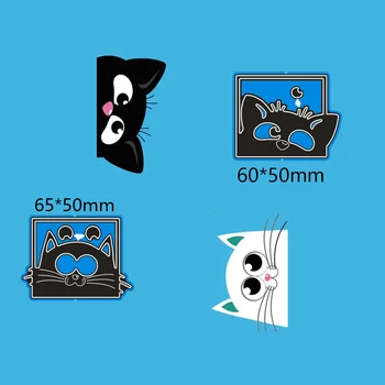 

2pcs lovely cats new Metal Cutting Dies for card DIY Scrapbooking stencil Paper Craft Album template Dies