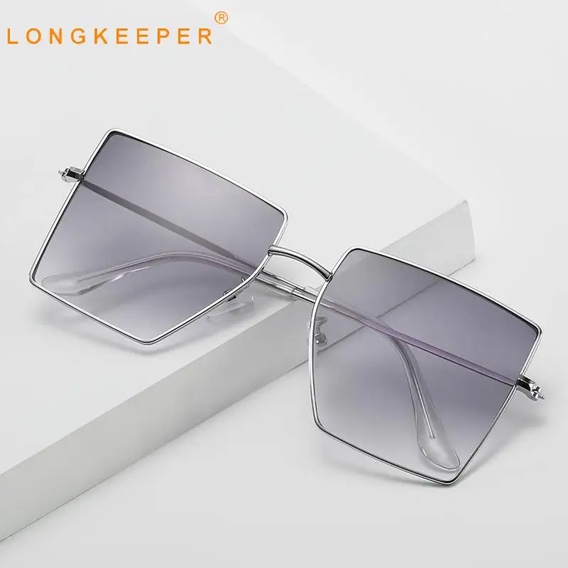 Солнцезащитные очки с градиентом для мужчин и женщин роскошные квадратные