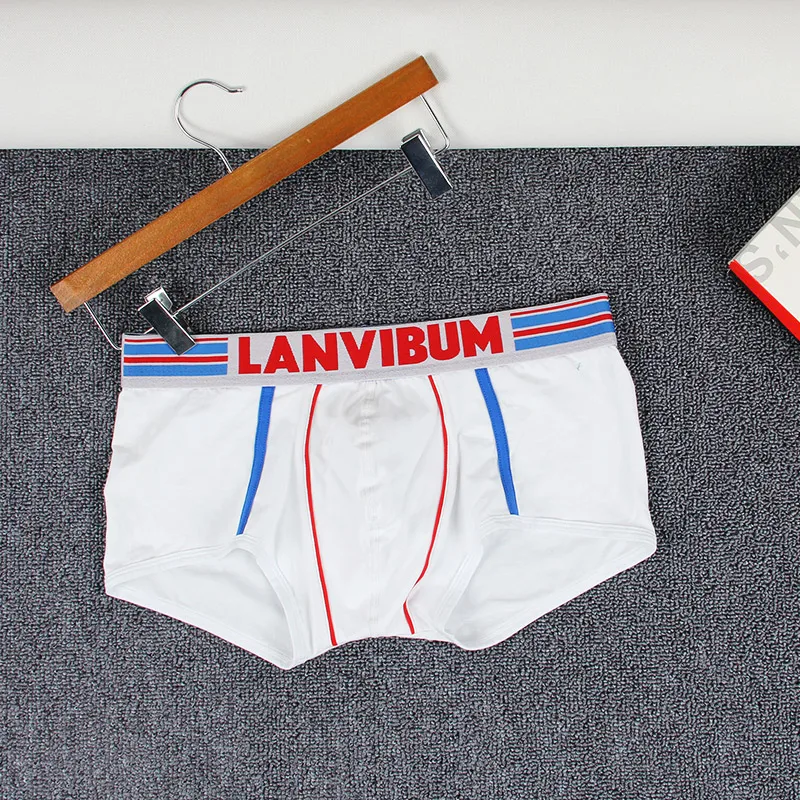 LANVIBUM бренд мужской одежды модные, пикантные трусы мужские Ropa Interior Hombre Cueca Masculina Мужчины мужское нижнее белье, боксеры LA614