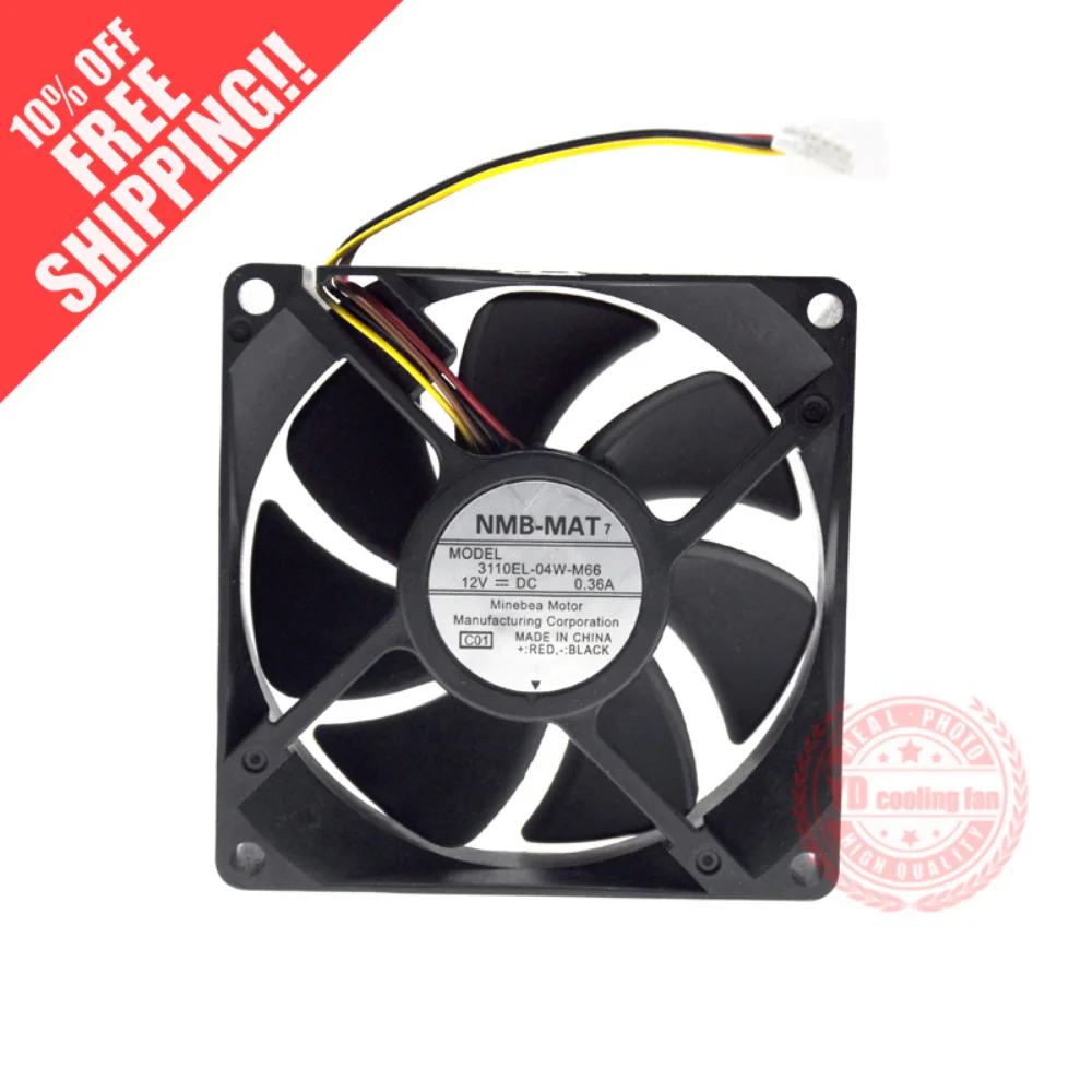 

Новинка, фенильковый мини-вентилятор 3110EL-04W-M66, 8 см, 8025, 12 В, а, охлаждающий вентилятор