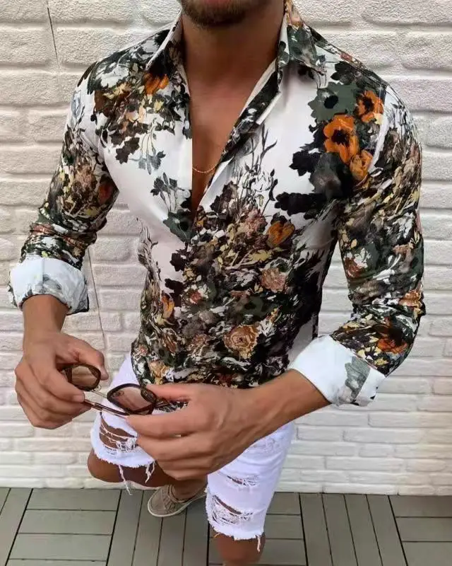 Long Sleeve Autumn Casual Button Down 