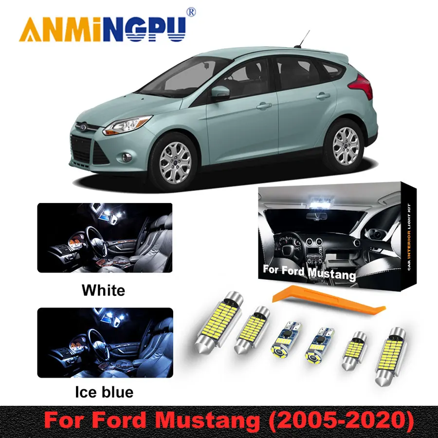 ANMINGPU 1156 ba15s p21w для Ford Mustang(2005-2020) Автомобильный внутренний светодиодный светильник
