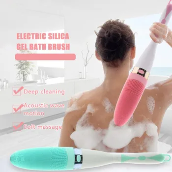 

Electric Waterproof Bath Brush Bath Brush Long Handle Massage Brush ScrubBrush durable safety home convenient Practical