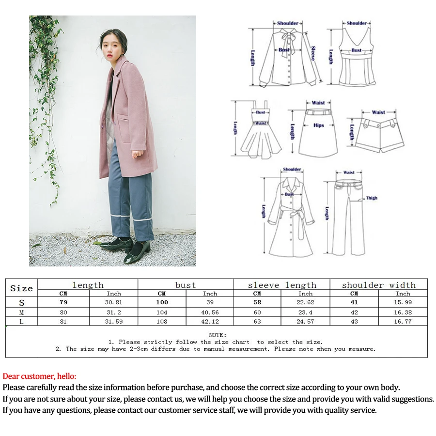 Korean Lapel Thick Woolen Coat Woman Harajuku Loose Long Sleeve Solid Coat Ladies Warm And Slim Large Pocket Long Coat Women