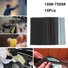 

15Pcs Sand Paper Sheets Silicon Carbide Home Coarse 150-7000 Grit Polishing Car Metal Glass Ceramics Wood Sandpaper Wet Dry