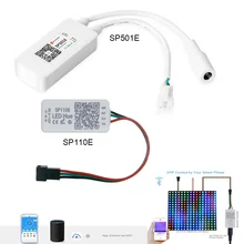 Led Strip Light Controller SP501E For WS2812 SK6812 WS2811Works