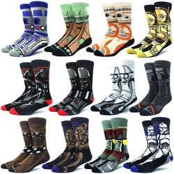 Star Wars Movie Stockings Master Yoda R2-D2 Cosplay Socks Wookiee Jedi Knight Novelty Men's Women's Socks Spring Autumn Winter