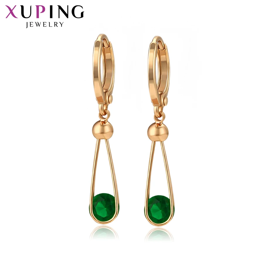 Xuping Jewelry Popular Fashion Temperament Drop Earrings With Gold