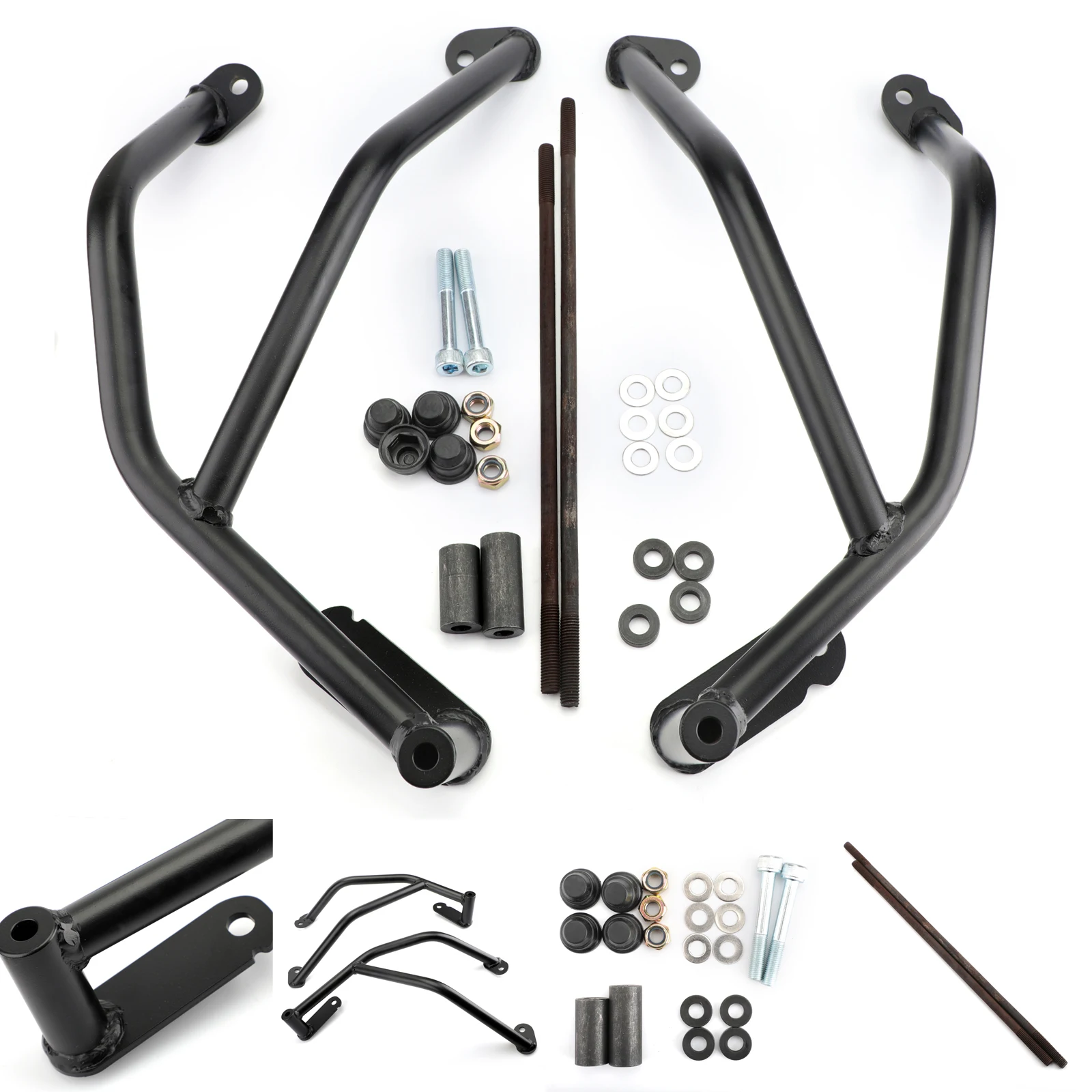 

Artudatech Crash Bar Engine Frame Guard for Suzuki GSXR GSX-R 600 750 2006 2007 2008 2009 2010 Matt Black Crash Bars Motor Parts