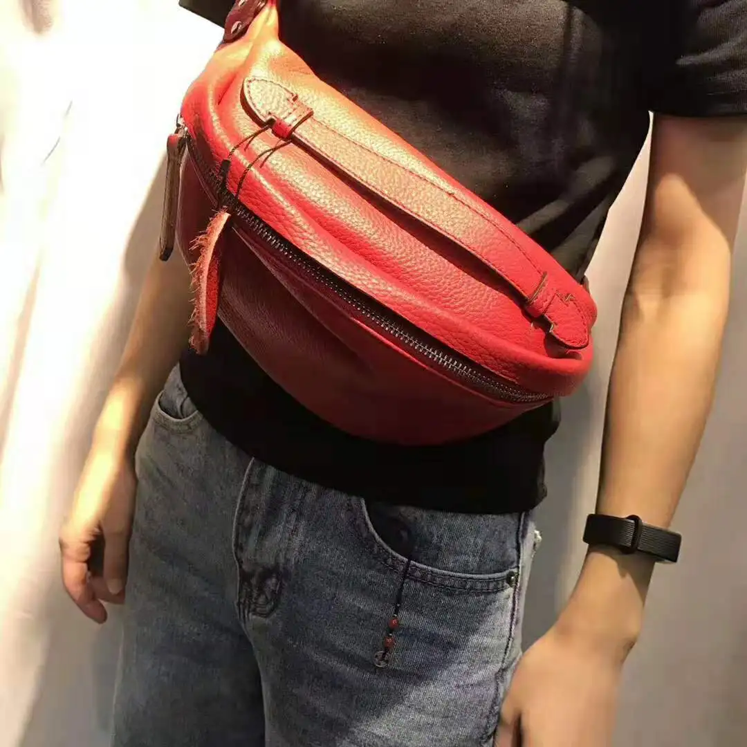 

2019 New Large Capacity Personalized Fashion Diagonal Leisure Waist Bag