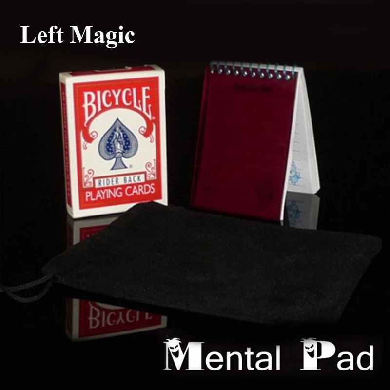 

Mental Pad (Red Card Deck+Refills) Mentalism Magic Tricks props Gimmicks Illusions Close up Prediction Chosen Card Magician