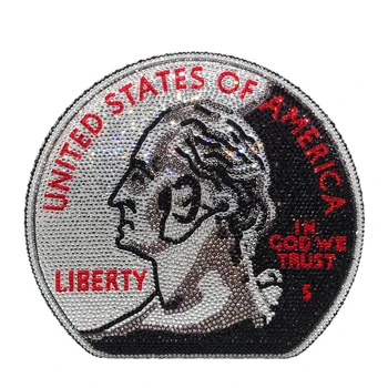 

Women Luxury Designer Bag Luxury Hand Inlaid Diamond Evening Bag Dollar Coin Clutch Women'S Wedding Zero Wallet