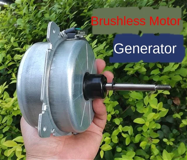 Low-Speed Three-Phase Permanent Magnet Brushless AC Brushless Wind Generator + Ballast 200W Hand Hydraulic Power 12V-300V 1