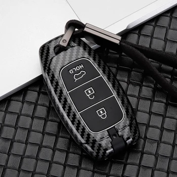 

Zinc alloy Car Key Case Cover For Hyundai i30 Ix35 KONA Encino Solaris Azera Grandeur Ig Accent Santa Fe Palisade 2017 2018 2019
