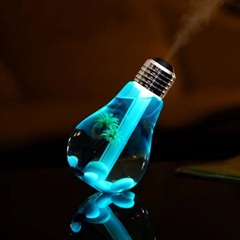 

USB plant LED Night Creative Bottle Bulb Shape Ultrasonic Humidifier Home Office Mini Aroma Diffuser Aromatherapy Mist Maker
