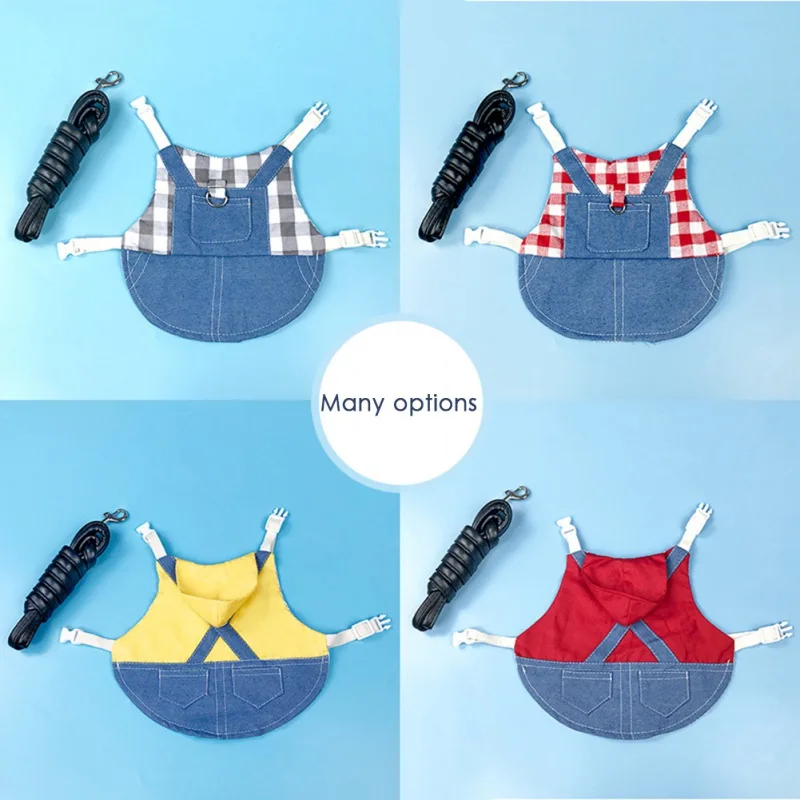Rabbit Denim Jacket Harness and Leash 3