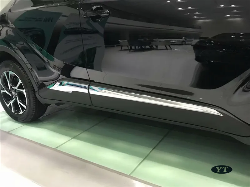 Авто боковой двери литье отделка для toyota C-HR, ABS хром