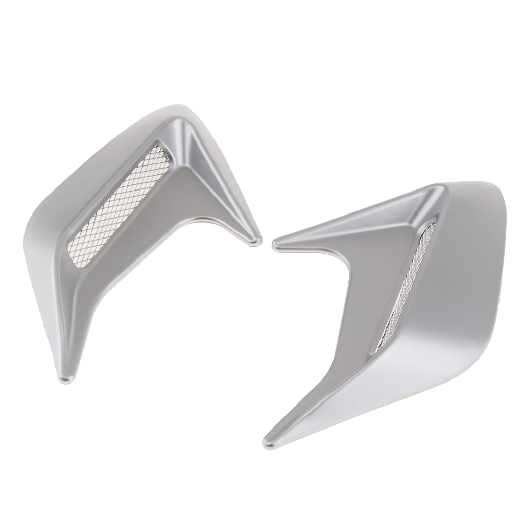 2pcs/lot Shark Gills Car Styling 3D Simulation Vent Air Flow Fender Chrome Glue Sticker Decal Car Decoration Waterproof