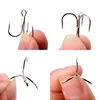 10pc/ Box Treble Fishing Hooks 2/4/6/8/10# High Carbon Steel Jig Head Treble Fishing Hook Carp Fishing Tackle White Fish Hook ► Photo 3/6