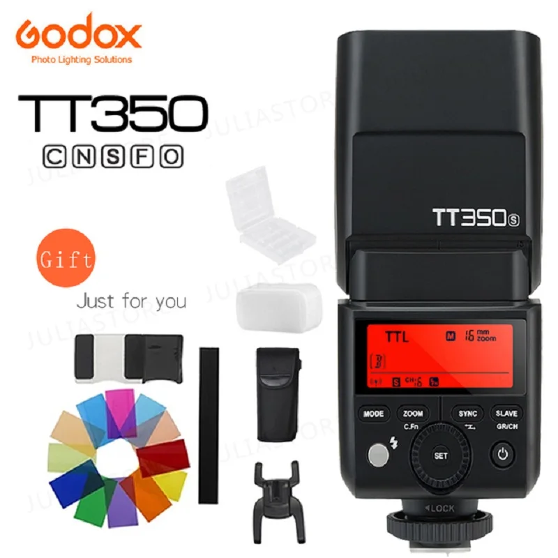 Вспышка Godox TT350C TT350N TT350S TT350F TT350O 2 4G HSS TTL Беспроводная вспышка для Sony Nikon Canon Olympus Fuji |