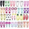 30Pcs/Lot Korean Style Women Hair Accessories Cartoon Hair Clip Flower Hairclip Cute Headdress Print Alloy Hairpins for Girls ► Photo 2/6