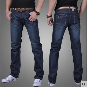 

Men's Directly Canister Leisure Fund Jeans Loose Youth Long Pants Male Brand Straight Denim Trousers Jeans for Men