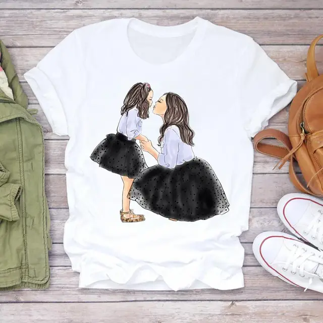 Women Cartoon Super Mom Life Momlife Mama Mother Summer Print Lady T-shirts Top T Shirt Ladies Womens Graphic Female Tee T-Shirt CZ23214