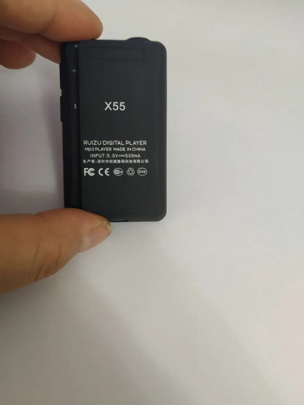 Ruidu X55 Спортивный Bluetooth MP3-плеер 8 ГБ мини-клип с поддержкой экрана FM, запись, электронная книга, часы, шагомер музыкальный плеер