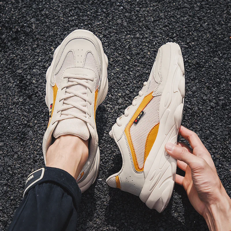 

2019 Summer New Style Dad Shoes Thick Bottomed Traffic Lights Breathable Versatile MEN'S SHOES Korean-style Casual Running Sport