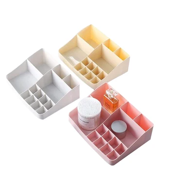 

Simple Desktop Cosmetics Storage Box 13 Large Capacity Sorting Storage Box Plastic Storage Household Items Cosmetic Organizer