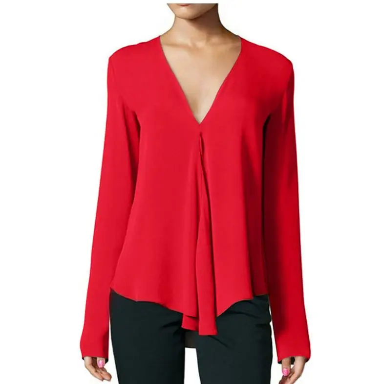 style8 Женские Большие размеры 5XL 6XL Свободные повседневные шифоновые блузки женские Летние черные однотонные с коротким рукавом Элегантные Топы Рубашки Блузы - Цвет: style8