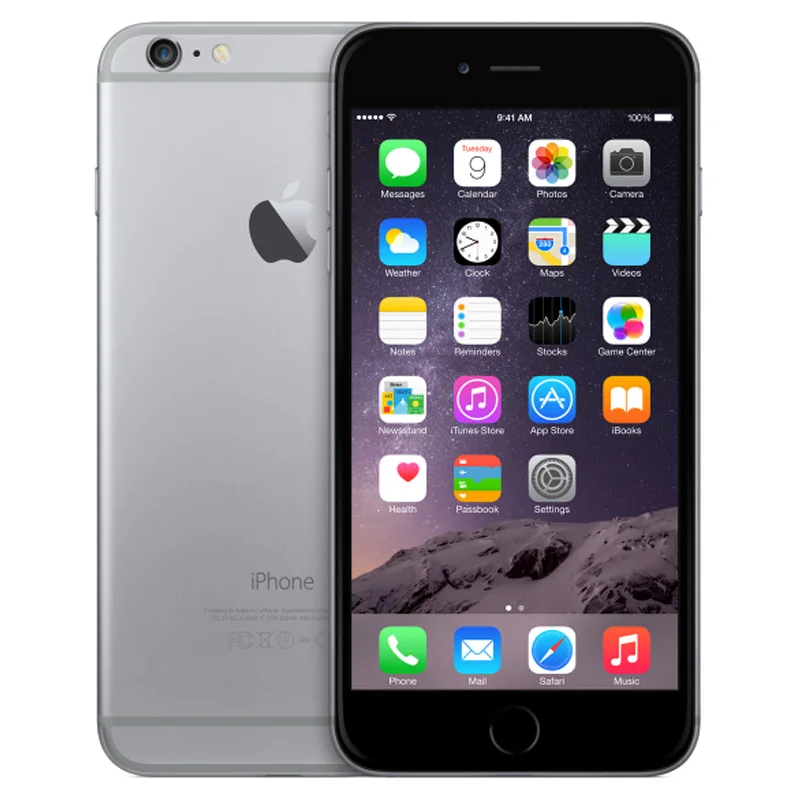 Apple iPhone 6 двухъядерный IOS мобильный телефон 4," 1 ГБ ОЗУ 16 Гб/64 Гб/128 Гб ПЗУ iOS 8.0MP wifi 4G LTE разблокированный смартфон - Цвет: Space Gray