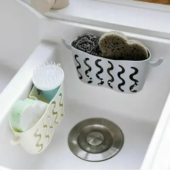

Kitchen Bathroom Sponge Sink Tidy Holder Storage Rack Strainer Organizer Basket Racks