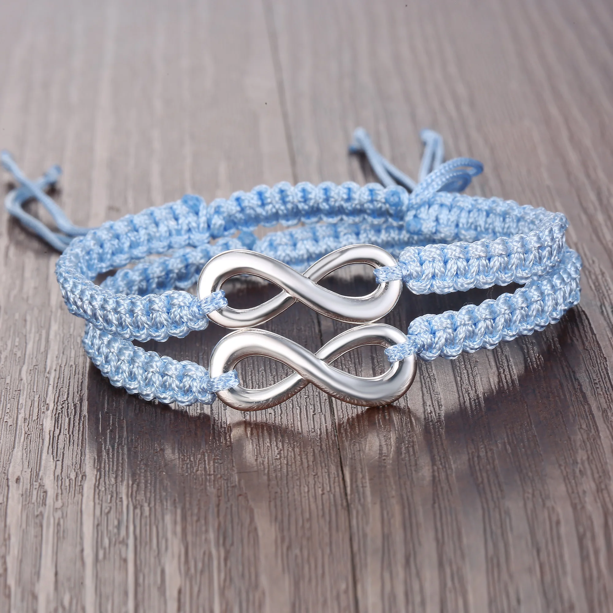 Bracelet Jewelry 2 pcs/set Infinity Bracelets Bohemia Vintage Rope Chain Charm Bracelets Women Men Handmade Friendship Lovers Party Gifts