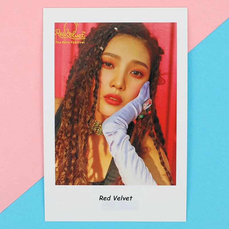 6 шт./компл. K-POP красный бархат Ablum ломо карты самодельные бумажные фото карты вентилятор Коллекция подарков
