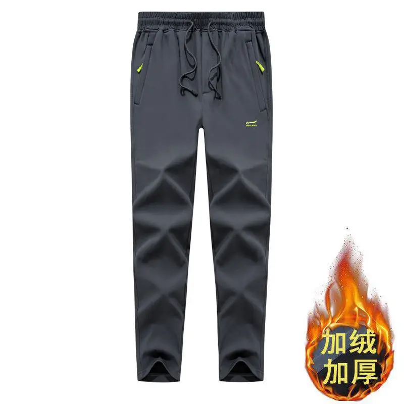 

2021 Windproof embroidery Trousers Pants Womale Winter Warm Velvet Sweatpants breathable waterproof Outdoor Sport Pants M-5XL